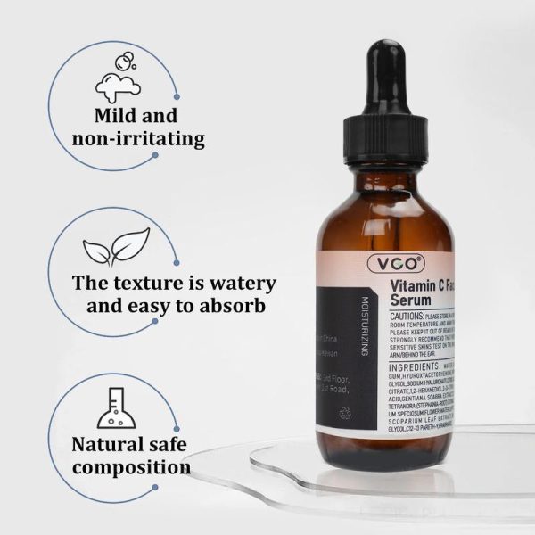 【VGO Snail Mucin 92% Moisturizer and Vitamin C Facial Serum Essence30Ml  60Ml】Reduces Facial Fine Lines Hydration and Nourishment for Radiant Skin Hydrating Skin Care Set Moisturizing Cream Gentle Hyaluronic Comfort Resh Cream Philosophy Easily Absorbed Supply