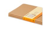 Moleskine Ruled Cahier L - Kraft Cover (3 Set) on Sale