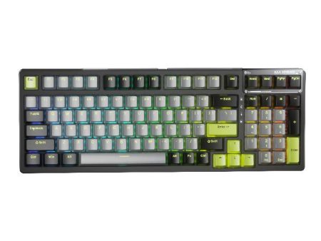 AULA RGB Gasket Transparent Gaming Keyboard F98 (Black) Supply