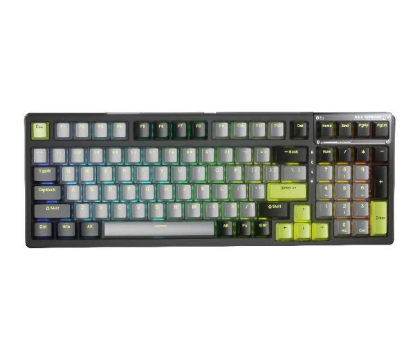 AULA RGB Gasket Transparent Gaming Keyboard F98 (Black) Supply