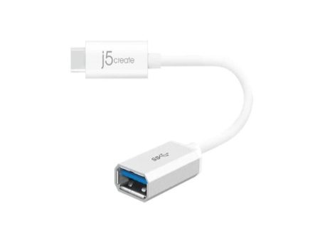 j5create USB 3.1 Type-C to Type-A Adapter (White) Hot on Sale