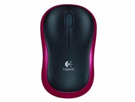 Logitech Wireless Mouse M185 (Red) For Sale